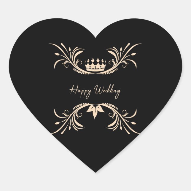 wedding chocolate sticker  (Front)