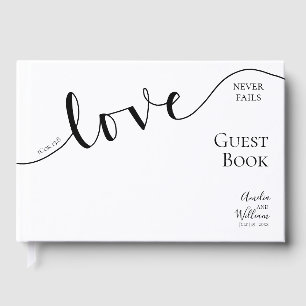 Wedding, Christian, Simple, Elegant, Typography, Guest Book