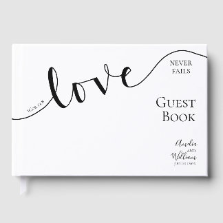 Wedding, Christian, Simple, Elegant, Typography, Guest Book