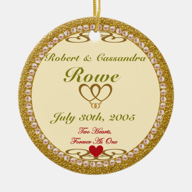 Wedding Christmas Ornament (Front)