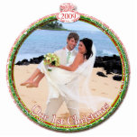 Wedding Christmas Ornament Our 1st Christmas Photo Sculpture Decoration<br><div class="desc">See more Christmas Designs by Sandra  


 








 


See more Christmas Designs by Sandra</div>
