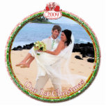 Wedding Christmas Ornament Our 1st Christmas Photo Sculpture Decoration<br><div class="desc">See more Christmas Designs by Sandra  


 








 


See more Christmas Designs by Sandra</div>