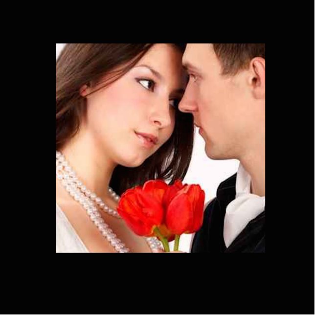 Wedding Christmas Ornament Photo Sculpture Decoration (Front)