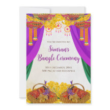 Wedding Chura invites & Bangle ceremony invite