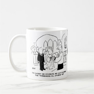 Wedding Church Service Vicar Can't Scrub Vows Coffee Mug