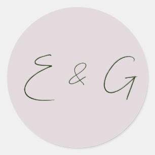 wedding  classic round sticker