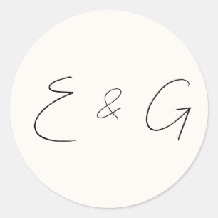 wedding  classic round sticker