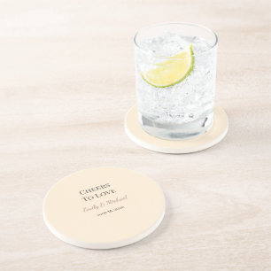 Wedding Coasters Cheers To Love Favour
