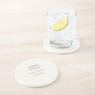 Wedding Coasters Cheers To Love Favour