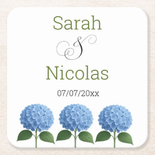 Wedding coasters personalised minimalist