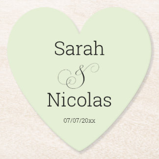 Wedding coasters personalised minimalist