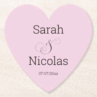 Wedding coasters personalised minimalist
