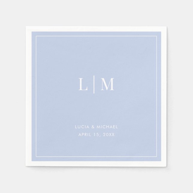 Wedding Cocktail Paper Napkin (Front)