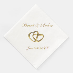 Wedding Coined Cocktail Napkin