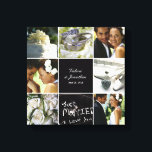 Wedding Collage Wrapped Canvas<br><div class="desc">Personalise this canvas with your wedding photos to create a wall art to treasure forever.</div>