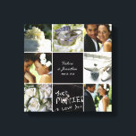 Wedding Collage Wrapped Canvas<br><div class="desc">Personalise this canvas with your wedding photos to create a wall art to treasure forever.</div>