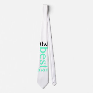Wedding Collection-  Teal, Black "the best man" Tie