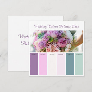 Wedding Colour Palettes Idea Card