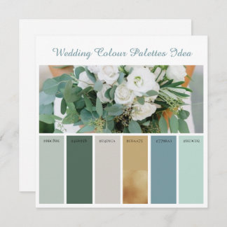 Wedding Colour Palettes Idea Card