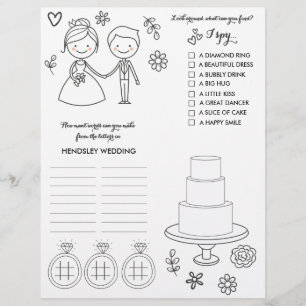 Wedding Colouring and Activity Page