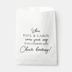 Wedding Confetti Bags Personalised Paper Bag