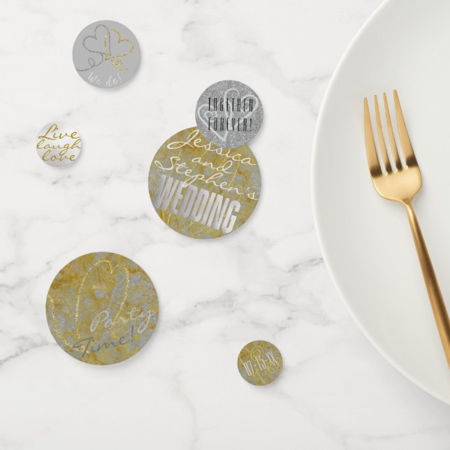 Wedding Confetti Silver Lining Confetti (Group)