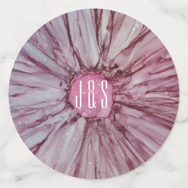 Wedding Confetti Turquoise and Lavenders (Large Back)