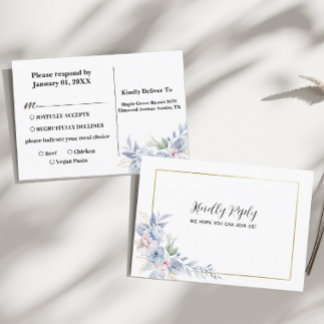 Wedding Confirmation Postcard from Floral List