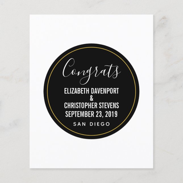 WEDDING CONGRATS template (Front)