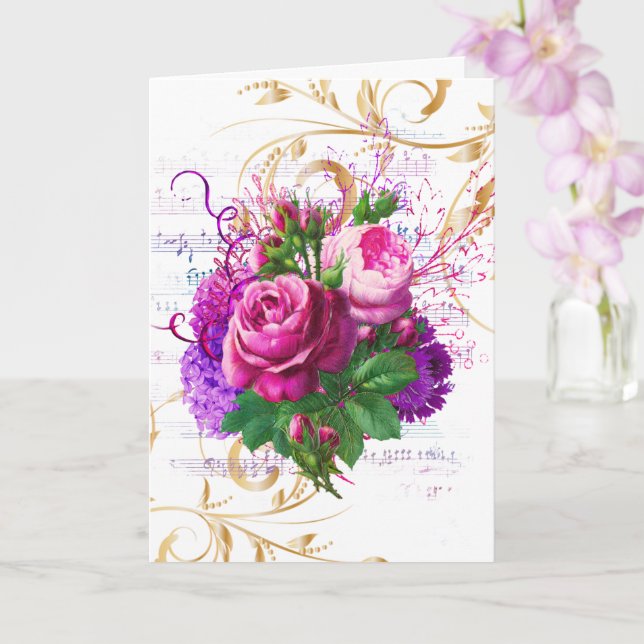 Wedding Congratulations Add Names Lilac Ephemera Card (Orchid)