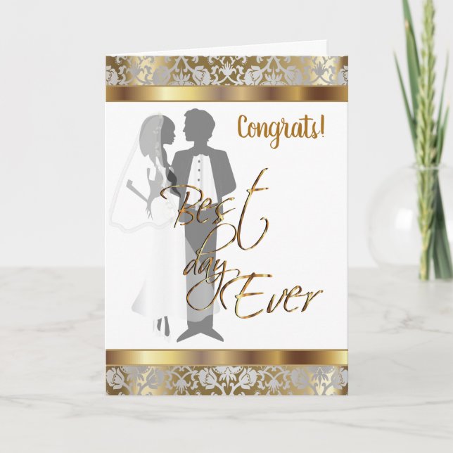 Wedding Congratulations - Best Day Ever Card (Front)