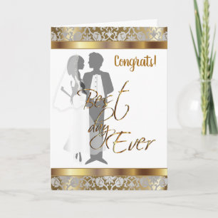Wedding Congratulations - Best Day Ever Card
