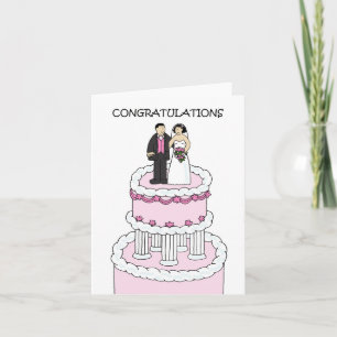 Wedding Congratulations Bride and Groom Card