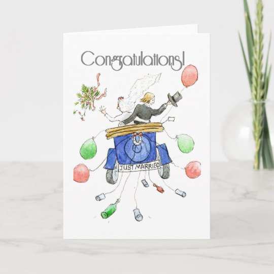 Wedding Congratulations Card Zazzle.co.uk