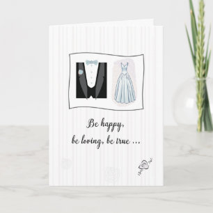 Wedding Congratulations for Bride and Groom Bridal Card
