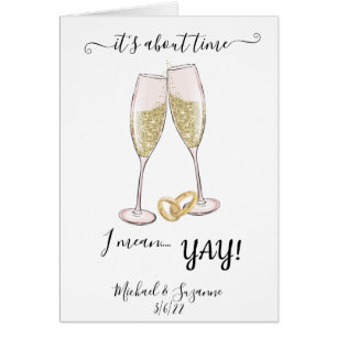 Wedding Congratulations Humour About time