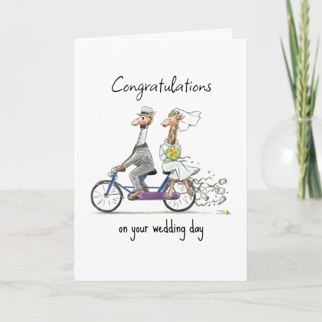 wedding congratulations message card (Front)