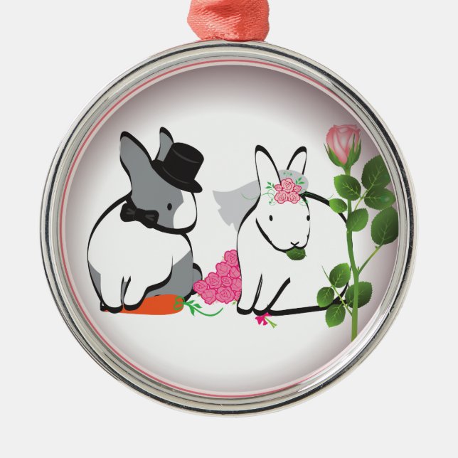 WEDDING CONGRATULATIONS! METAL TREE DECORATION (Front)