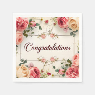 Wedding Congratulations Napkin