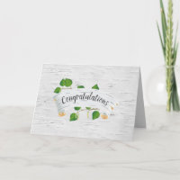 Wedding Congratulations On Birch Tree Scroll