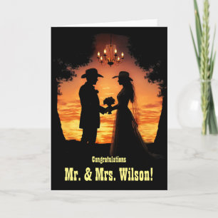 Wedding Congratulations Personalised Country Card