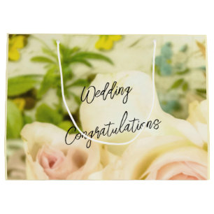 Wedding Congratulations Personalised Large Gift Bag