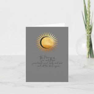Wedding congratulations - Sun and Moon Card