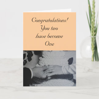 Wedding - Congratulations! You two have become Card
