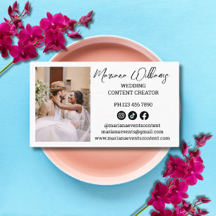 Wedding Content Creator social media photo Business Card