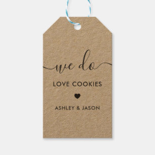Wedding Cookie Favour, We Do Love Cookies Gift Tags