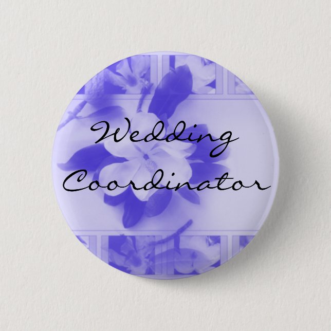 Wedding Coordinator 6 Cm Round Badge (Front)