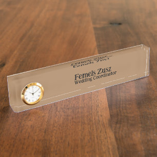 Wedding Coordinator Desk Nameplate