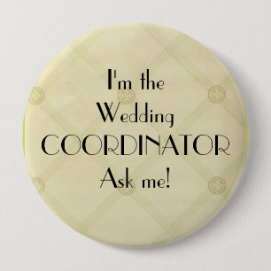 Wedding Coordinator-Planner 10 Cm Round Badge