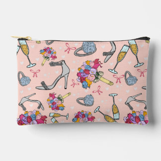 Wedding Cosmetic Makeup Bag/ Bride Toiletree Bag